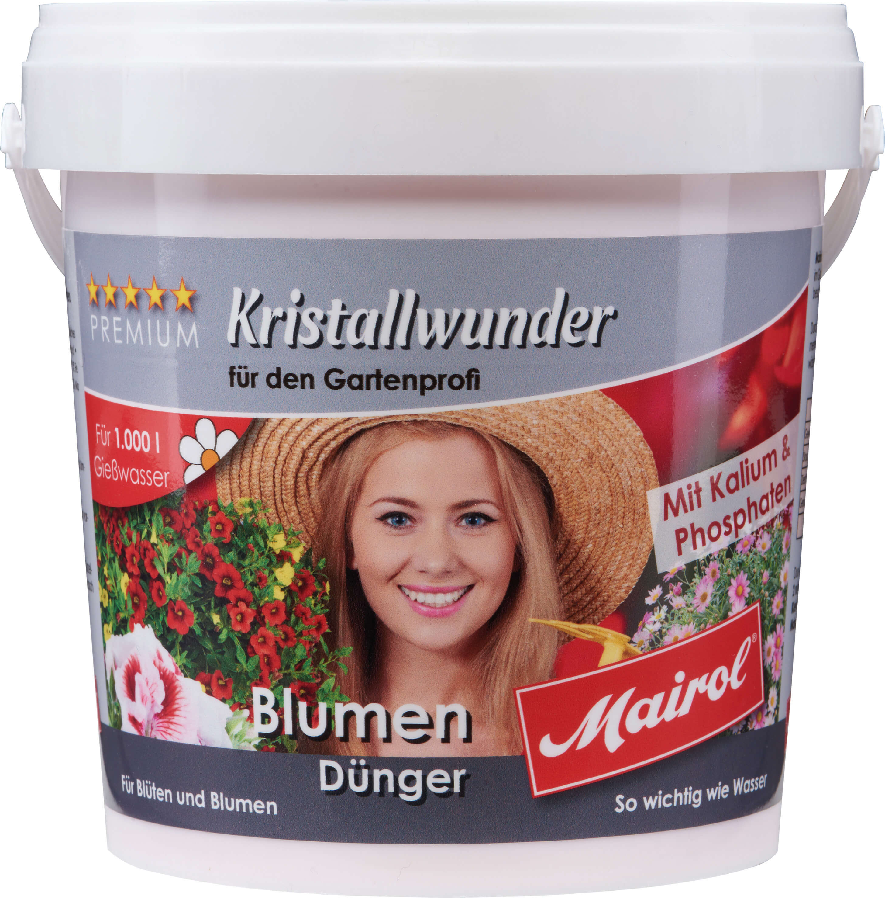 Blumendünger-Salz MAIROL, 1 KG Dose reicht für 1000 Liter Gießwasser